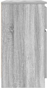 vidaXL Komoda z szufladą Szary Sonoma 71x35x65 cm Drewno klejone 7