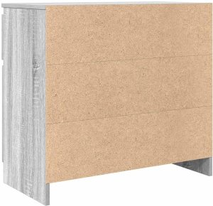 vidaXL Komoda z szufladą Szary Sonoma 71x35x65 cm Drewno klejone 8