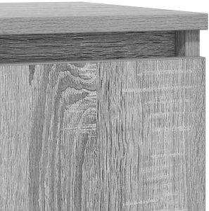 vidaXL Komoda z szufladą Szary Sonoma 71x35x65 cm Drewno klejone 10
