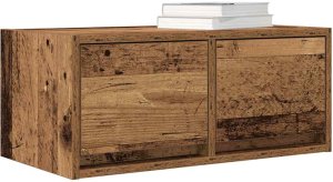 vidaXL Szafki RTV 2 szt. Stare drewno 60x31x25,5 cm Drewno klejone 4