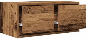 vidaXL Szafki RTV 2 szt. Stare drewno 60x31x25,5 cm Drewno klejone 5