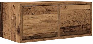 vidaXL Szafki RTV 2 szt. Stare drewno 60x31x25,5 cm Drewno klejone 6