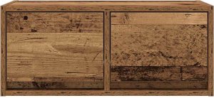 vidaXL Szafki RTV 2 szt. Stare drewno 60x31x25,5 cm Drewno klejone 7
