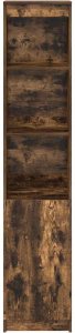 vidaXL Komoda z drewna klejonego dąb wędzony 37,5x35x180 cm 5
