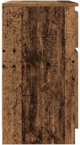 vidaXL Komoda z szufladą Stare drewno 71x35x65 cm Drewno klejone 7