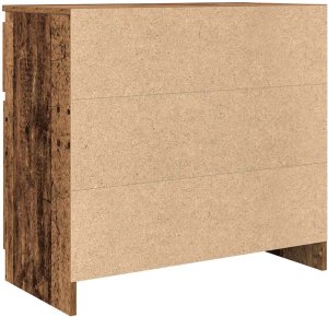 vidaXL Komoda z szufladą Stare drewno 71x35x65 cm Drewno klejone 8