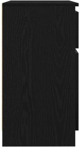vidaXL Komoda z szufladą Czarny dąb 71x35x65 cm Drewno klejone 7