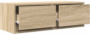 vidaXL Szafki RTV 2 szt. Dąb Sonoma 80x31x25,5 cm Drewno klejone 5