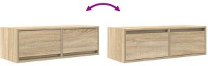 vidaXL Szafki RTV 2 szt. Dąb Sonoma 80x31x25,5 cm Drewno klejone 10
