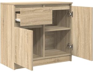 vidaXL Komoda z szufladą Dąb Sonoma 71x35x65 cm Drewno klejone 5