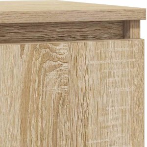 vidaXL Komoda z szufladą Dąb Sonoma 71x35x65 cm Drewno klejone 10