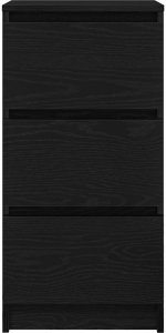 vidaXL Komoda Czarny Dąb 37,5x35x76 cm Drewno klejone 6