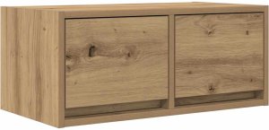 vidaXL Szafki RTV 2 szt. Dąb Artisan 60x31x25,5 cm Drewno klejone 6