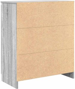 vidaXL Komoda z szufladami Szary Sonoma 71x35x84 cm Drewno klejone 8
