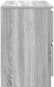 vidaXL Szafka RTV Szara Sonoma 80x35x54 cm Drewno klejone 7