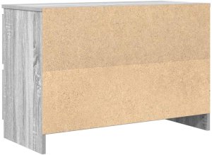 vidaXL Szafka RTV Szara Sonoma 80x35x54 cm Drewno klejone 8