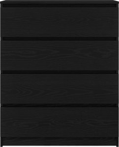 vidaXL Komoda Czarny Dąb 80x35x99 cm Drewno klejone 6