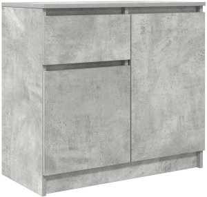 vidaXL Komoda z szufladą Betonowa szarość 71x35x65 cm Drewno klejone 2