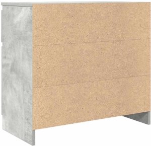 vidaXL Komoda z szufladą Betonowa szarość 71x35x65 cm Drewno klejone 8