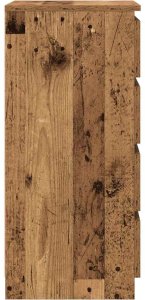 vidaXL Komoda Stare drewno 37,5x35x76 cm Drewno klejone 7