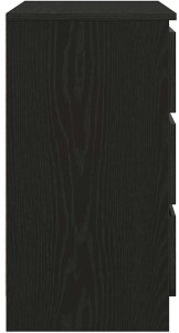 vidaXL Komoda z szufladą Czarny dąb 71x35x65 cm Drewno klejone 7