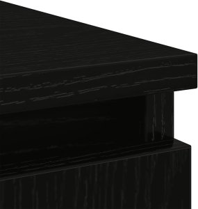 vidaXL Komoda z szufladą Czarny dąb 71x35x65 cm Drewno klejone 10