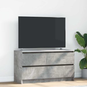 Szafka RTV Beton Szary 100x35x54 cm Drewno klejone Lumarko! 1