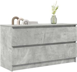 vidaXL Szafka RTV Beton Szary 100x35x54 cm Drewno klejone 4