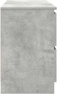 vidaXL Szafka RTV Beton Szary 100x35x54 cm Drewno klejone 7