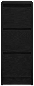 vidaXL Komoda Czarny Dąb 29,5x34x76 cm Drewno klejone 6