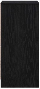 vidaXL Komoda Czarny Dąb 29,5x34x76 cm Drewno klejone 7