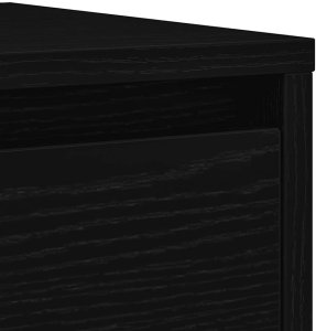 vidaXL Komoda Czarny Dąb 29,5x34x76 cm Drewno klejone 10