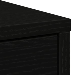 vidaXL Komoda z szufladami i drzwiami, czarny dąb, 70,5x34x74,5 cm 9