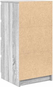vidaXL Komoda z szufladami Szara Sonoma 37,5x35x99 cm Drewno klejone 8