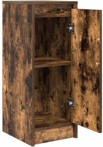 vidaXL Komoda Dąb wędzony 29,5x34x76 cm Drewno klejone 5