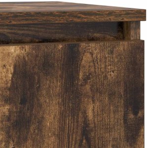 vidaXL Komoda z szufladą Dąb wędzony 71x35x65 cm Drewno klejone 9