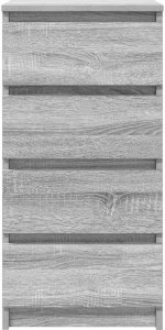 vidaXL Komoda Szara Sonoma 37,5x35x76 cm Drewno klejone 6