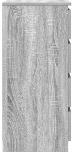 vidaXL Komoda Szara Sonoma 37,5x35x76 cm Drewno klejone 7