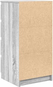 vidaXL Komoda Szara Sonoma 37,5x35x76 cm Drewno klejone 8