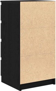 vidaXL Komoda Czarny Dąb 37,5x35x76 cm Drewno klejone 8