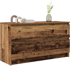 vidaXL Szafka RTV Stare drewno 100x35x54 cm Drewno klejone 4