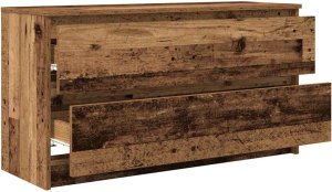 vidaXL Szafka RTV Stare drewno 100x35x54 cm Drewno klejone 5