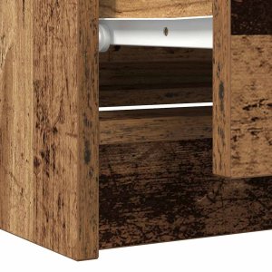 vidaXL Szafka RTV Stare drewno 100x35x54 cm Drewno klejone 10
