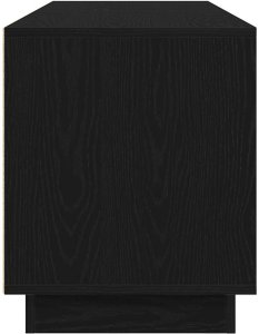 vidaXL Szafka RTV z oświetleniem LED Czarny Dąb 160,5x41x50 cm 8
