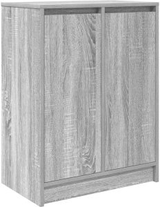 vidaXL Szafka na buty Szara Sonoma 57x34x76 cm Drewno klejone 2