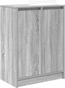 vidaXL Szafka na buty Szara Sonoma 57x34x76 cm Drewno klejone 4