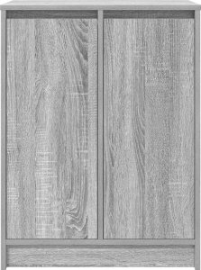 vidaXL Szafka na buty Szara Sonoma 57x34x76 cm Drewno klejone 6