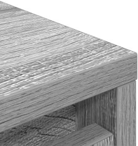 vidaXL Szafka na buty Szara Sonoma 57x34x76 cm Drewno klejone 9