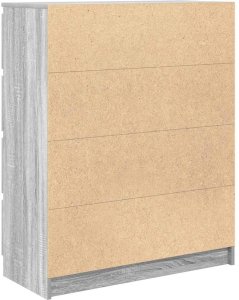vidaXL Komoda Szara Sonoma 80x35x99 cm Drewno klejone 8