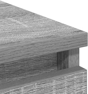 vidaXL Komoda Szara Sonoma 80x35x99 cm Drewno klejone 9
